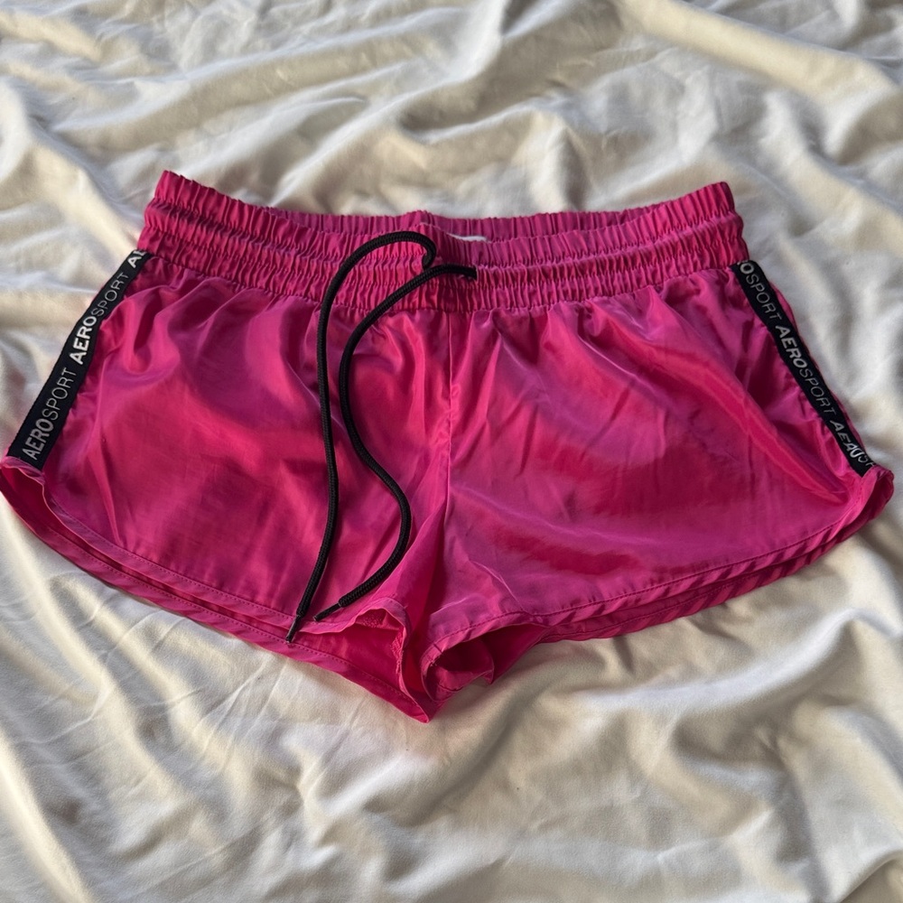 Aeropostale Women's Vibrant Pink Athletic Shorts
